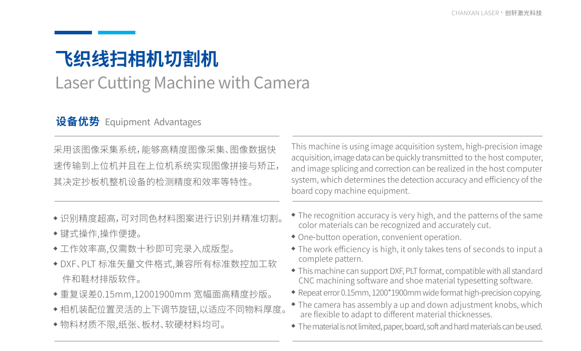 飛織線掃相機(jī)切割機(jī)